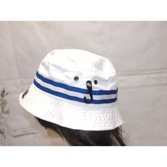 PITT Panthers Bucket Hat White with Pitt in blue & Gold Size S/M Unisex NEW - Picture 6 of 7